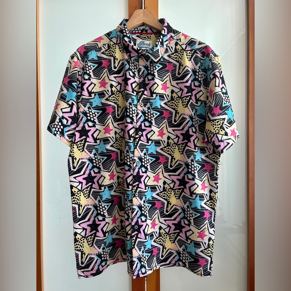 Retro 90s short sleeve button up